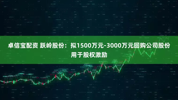 卓信宝配资 跃岭股份：拟1500万元-3000万元回购公司股份用于股权激励
