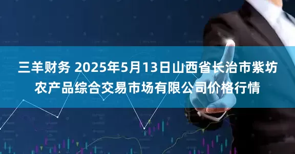 三羊财务 2025年5月13日山西省长治市紫坊农产品综合交易市场有限公司价格行情